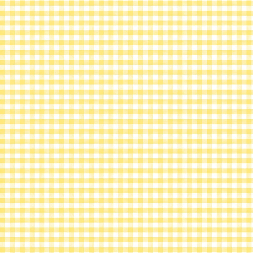 In Bloom - Gingham, Yellow