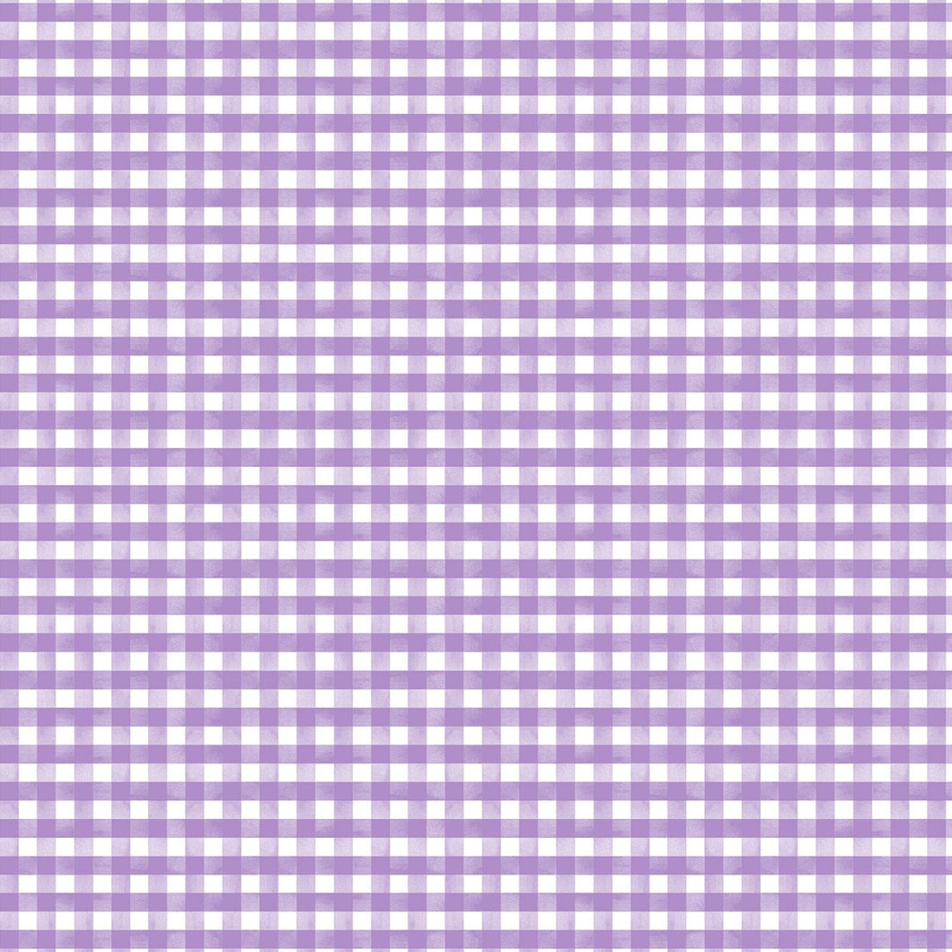 In Bloom - Gingham, Purple