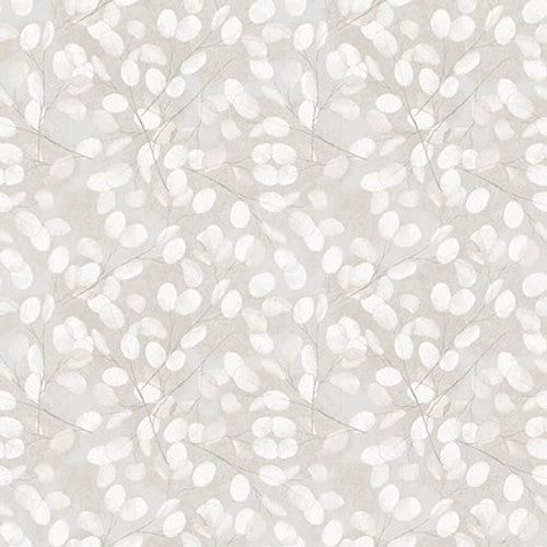 Purely Neutral - Textured Leaves, Grey