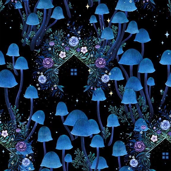 Jardin De Lune - Mushrooms with Houses