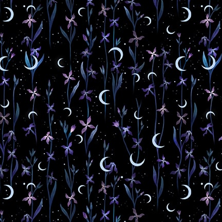 Jardin De Lune - Crescent Moons with Flowers