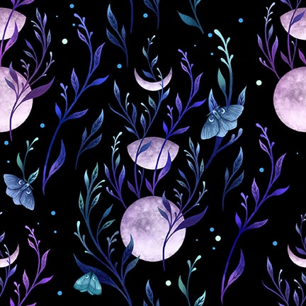 Jardin De Lune - Butterflies with Thistle Flowers