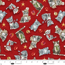 Load image into Gallery viewer, A Purr-fect Holiday Season - Cat Toss, Red
