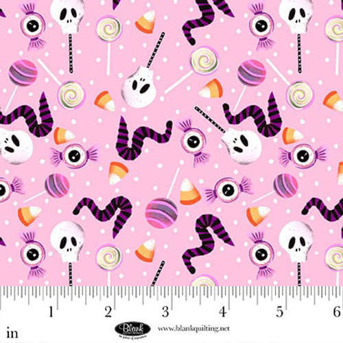 Ghostly Greetings - Halloween Candy, Pink