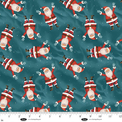 Comfort & Joy - Santa Toss, Dark Aqua