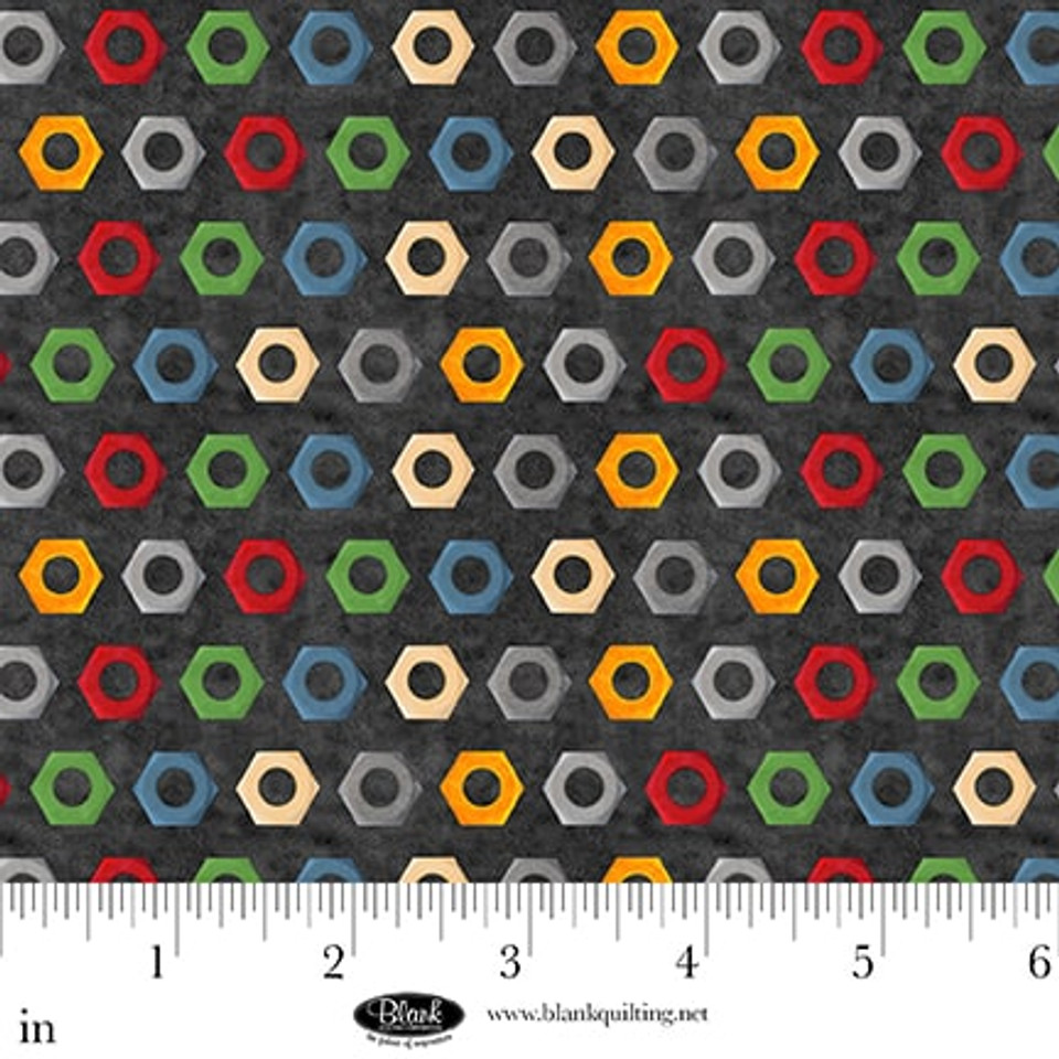 Let's Get Building - Nuts, Dark Grey