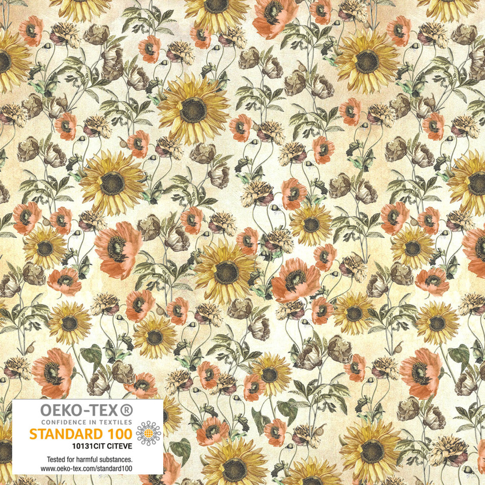 Classicaly Yours - Vintage Sunflowers & Poppies