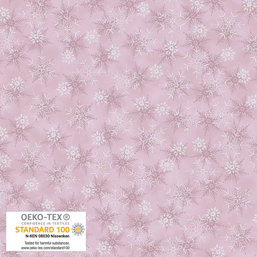 We Love Christmas - Small Snowflake, Rose/Silver
