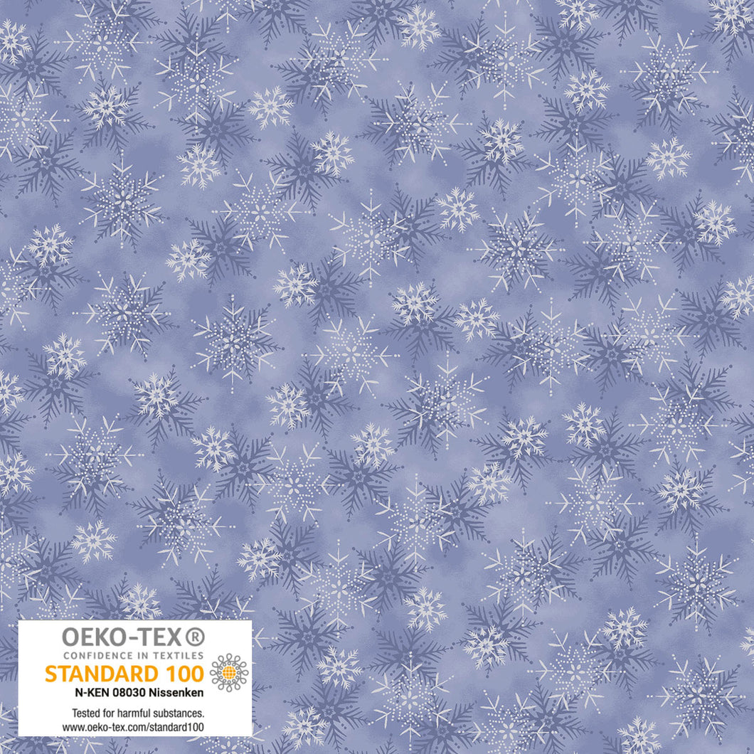 We Love Christmas - Small Snowflake, Light Blue/Silver