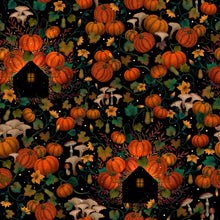 Load image into Gallery viewer, Harvest Haunt - Pumpkin House Silhouettes, Black
