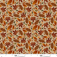 Load image into Gallery viewer, Harvest Haunt - Tossed Fall Leaves, Cream
