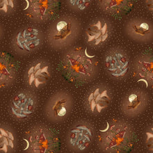 Load image into Gallery viewer, Harvest Haunt - Moths &amp; Mushrooms, Brown
