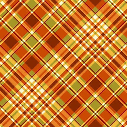 Seeds of Gratitude - Plaid, Orange