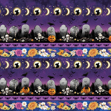 Load image into Gallery viewer, Bones &amp; Bouquets - Graveyard Border Stripe
