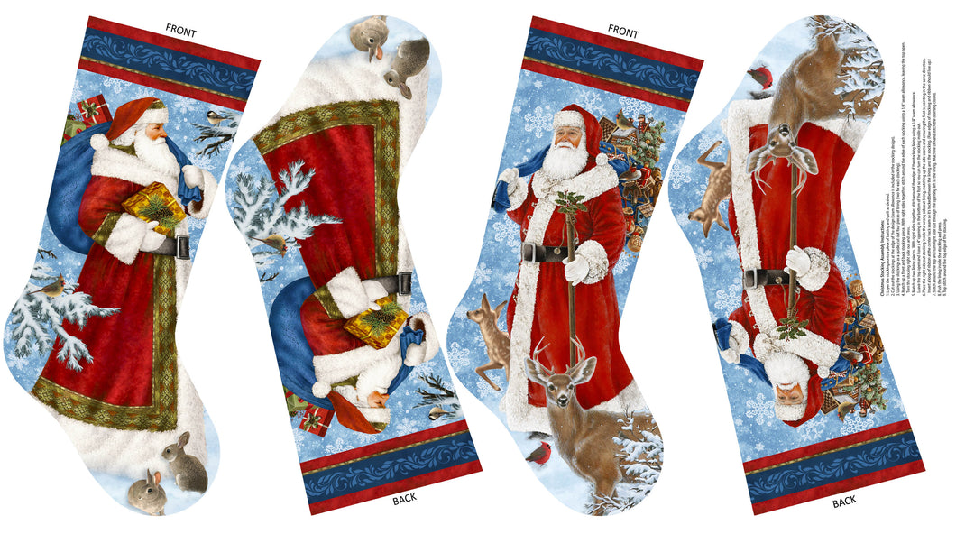 St. Nicholas - Canvas Stocking Panel