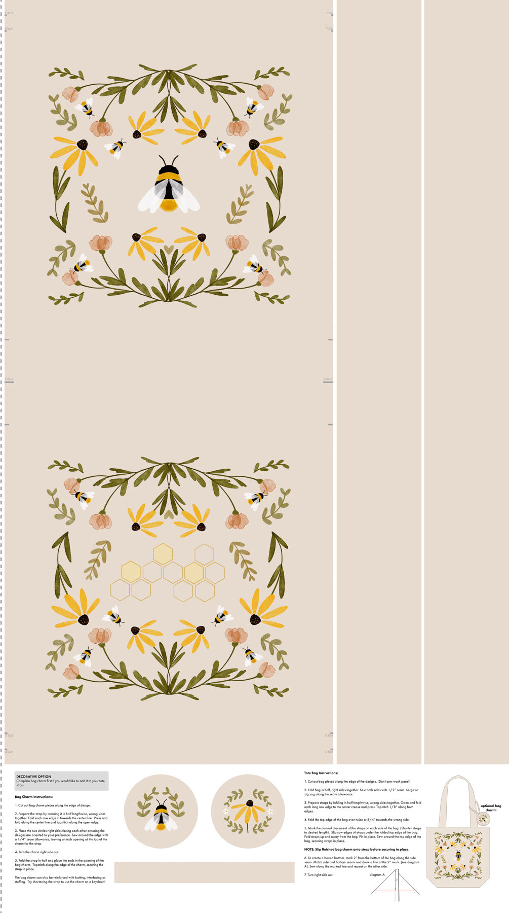 Humblebee - Tote Bag Panel