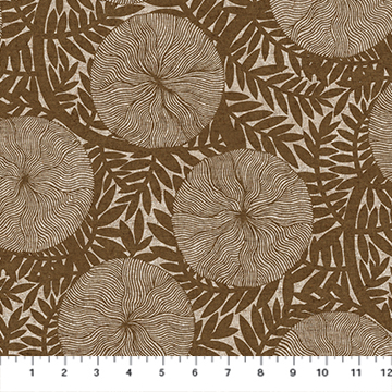 Rhythm & Leaves - Large Floral, Ochre