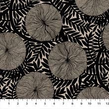 Load image into Gallery viewer, Rhythm &amp; Leaves - Large Floral, Black
