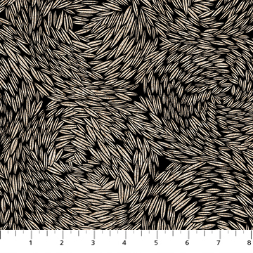 Rhythm & Leaves - Wheat, Black