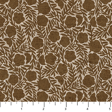 Rhythm & Leaves - Chain Floral, Ochre