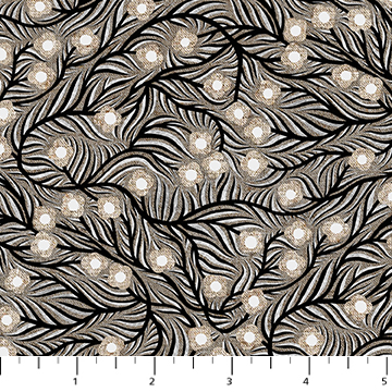 Rhythm & Leaves - Trellis, Black
