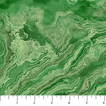 Tranquil Waters - Wave Texture, Green