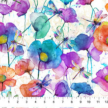 Load image into Gallery viewer, Dragonfly Dance - Rainbow Floral
