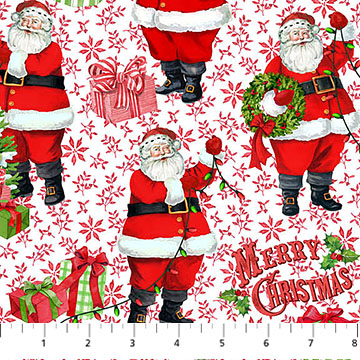 Vintage Christmas - Santas, Red