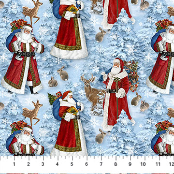 St. Nicholas - Santas, Light Blue