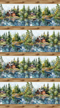 Load image into Gallery viewer, Lakeside Retreat - Border Stripe, Brown Multi
