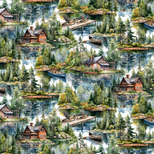 Load image into Gallery viewer, Lakeside Retreat - Scenic, Brown Multi
