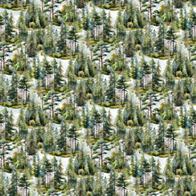 Load image into Gallery viewer, Lakeside Retreat - Trees, Green Multi
