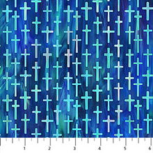 Load image into Gallery viewer, Risen - Small Cross, Blue
