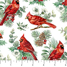 Load image into Gallery viewer, Home for Christmas - Cardinals, White Multi
