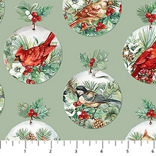 Load image into Gallery viewer, Home for Christmas - Baubles, Green Multi
