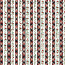 Load image into Gallery viewer, Home for Christmas - Plaid Stripe, White Multi
