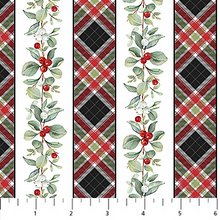 Load image into Gallery viewer, Home for Christmas - Plaid Stripe, White Multi
