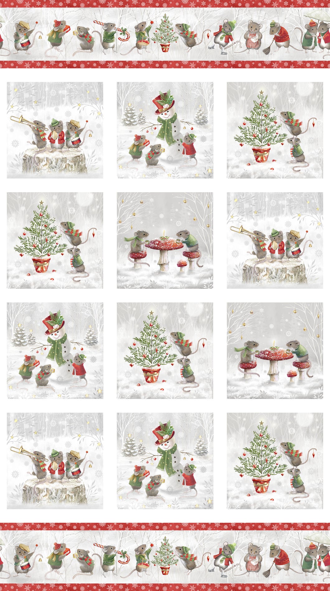 The Christmas Mouse Flannel Panel