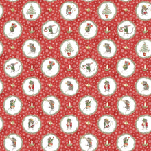 Load image into Gallery viewer, The Christmas Mouse Flannel - Wreaths, Red Multi
