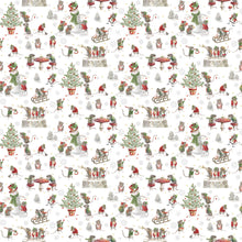 Load image into Gallery viewer, The Christmas Mouse Flannel - Mouse Scene, White Multi
