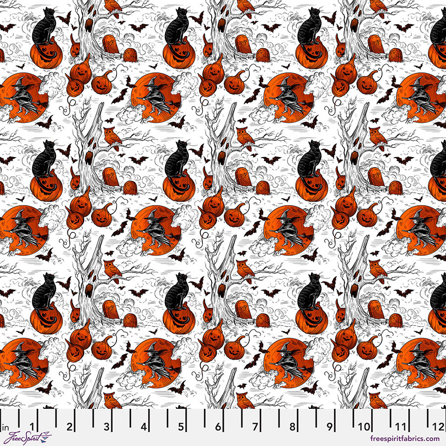 Costumes & Cobwebs - Haunted Toile, White