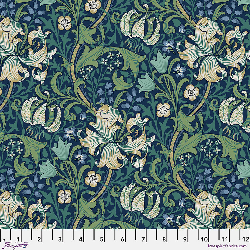 William Morris - Golden Lily, Navy