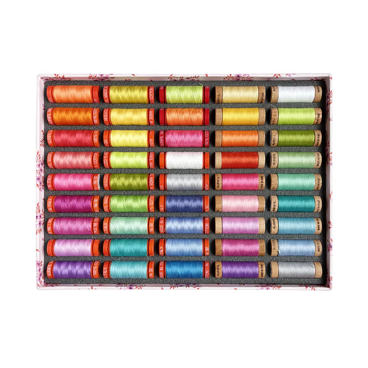 PRE-ORDER: Full Moon Forest Aurifil Thread Set, 45 spools