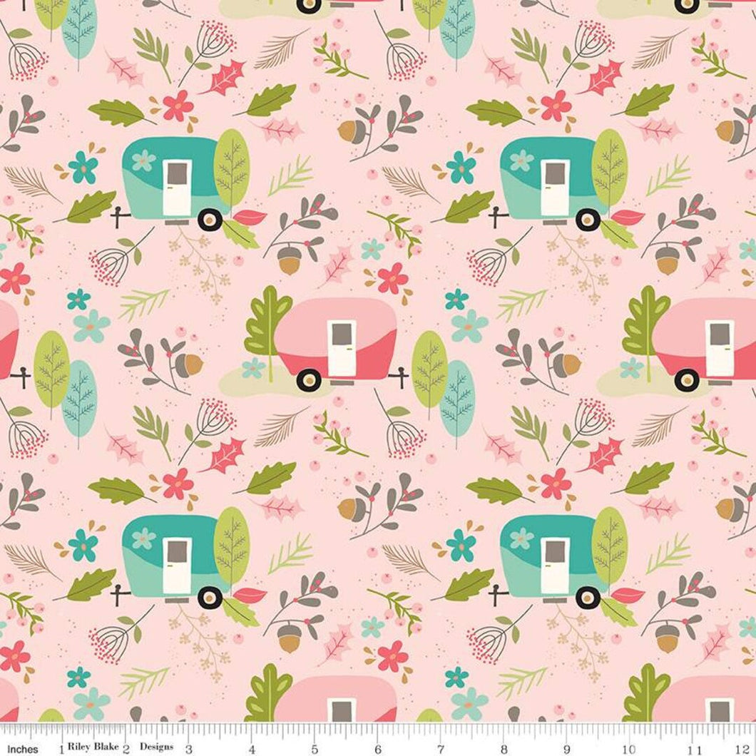 Glamp Camp - Trailers & Flowers, Pink