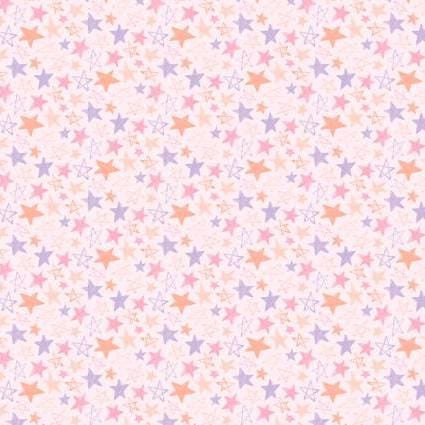 Daisy & Lilly - Star Doodles, Light Pink