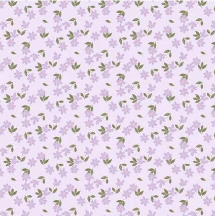 Daisy & Lilly - Scattered Flowers, Light Purple