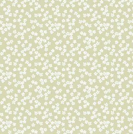 Daisy & Lilly - Floral Clusters, Light Sage