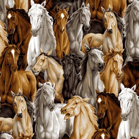 Multi Allover Horses