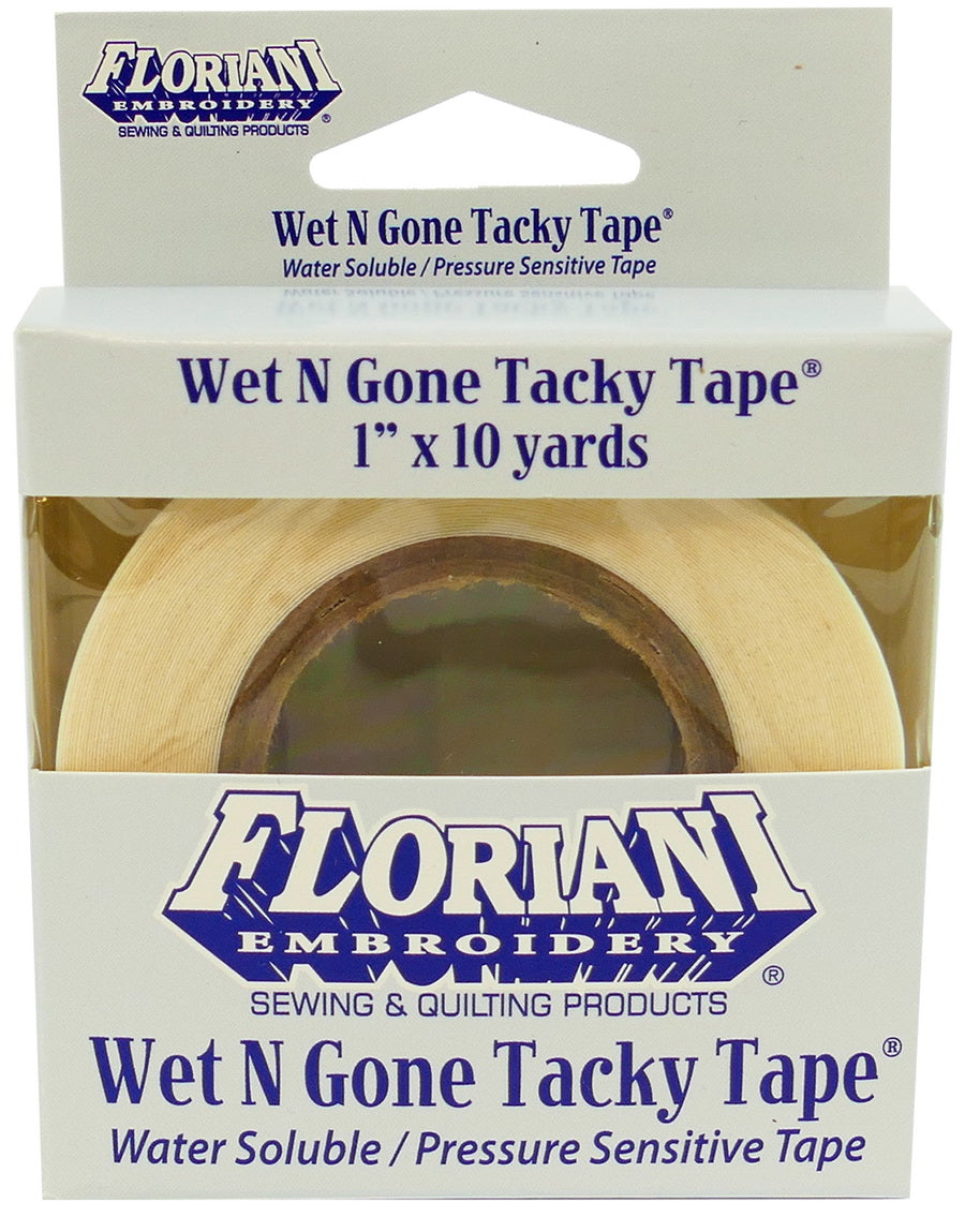 Floriani Wet N Gone Tacky Tape – 1″ x 10yds