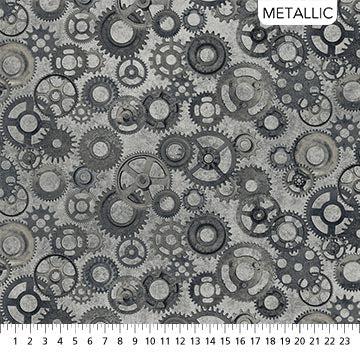 Stonehenge Heavy Metal - Pewter Cogs & Wheels (Metallic)